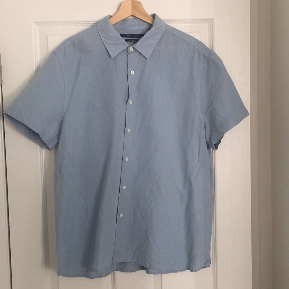 Perry Ellis Linen Short Sleeve